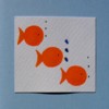 3 Goldfish on Lavender